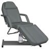 vidaXL Massagetafel 180x62x(87-112) cm grijs