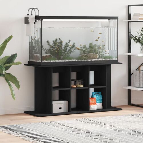 vidaXL Aquariumstandaard 120x40x60 cm bewerkt hout zwart