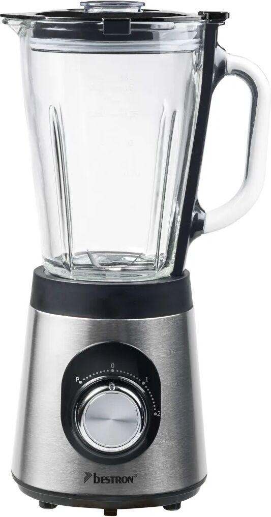 Bestron Blender met glazen kan ABL500S 500 W 1,5 L zilverkleurig