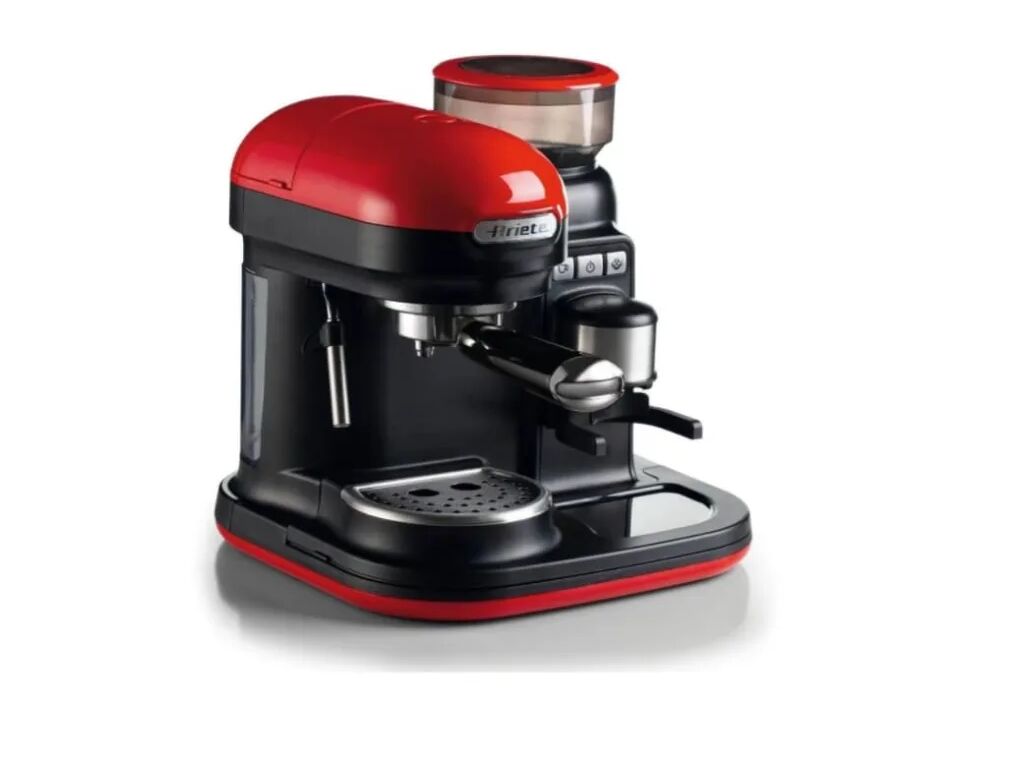 Ariete Espressomachine Moderna 1080 W 800 ml rood en zwart