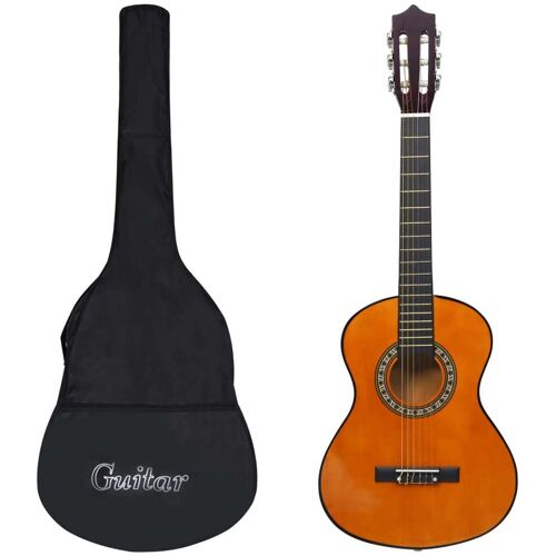 vidaXL Gitaar klassiek beginner kinderen met tas 1/2 34"