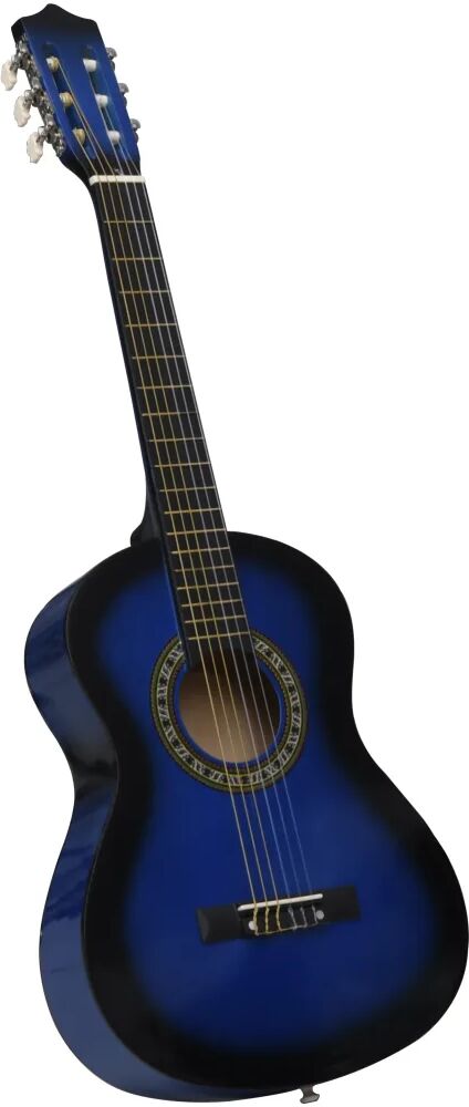 vidaXL Gitaar klassiek beginner en kinderen 1/2 34" blauw