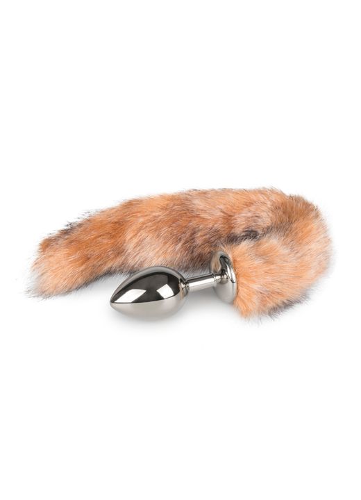 EasyToys Fox Tail buttplug No. 3 sølv