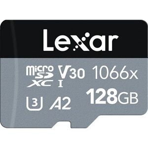 Lexar Pro 1066x 128GB UHS-I microSDHC/microSDXC - R160/W120 - Silver