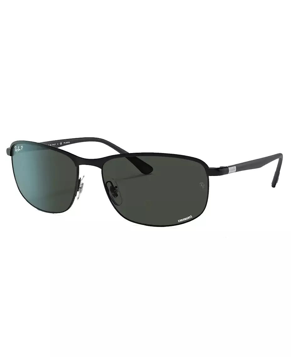 RAY-BAN RB3671 Chromance Black - Solbriller - Dark Grey Polarized