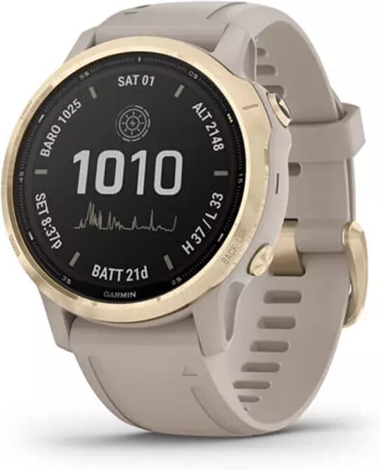 GARMIN fenix 6s Pro Solar - Klokke - Gold/Sand