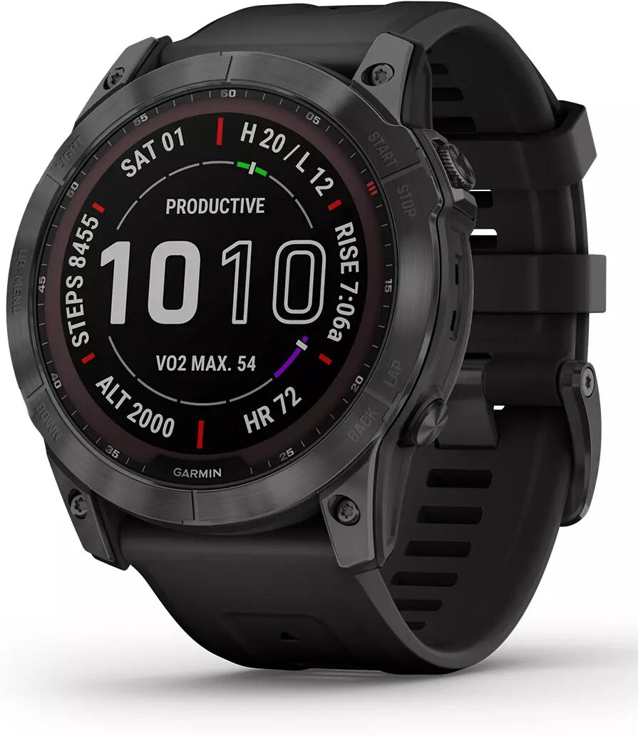 GARMIN fenix 7X Sapphire Solar DLC - Klokke - Carbon Gray