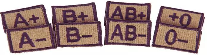 Patch Original - O+ - Blodtype Patch - Khaki