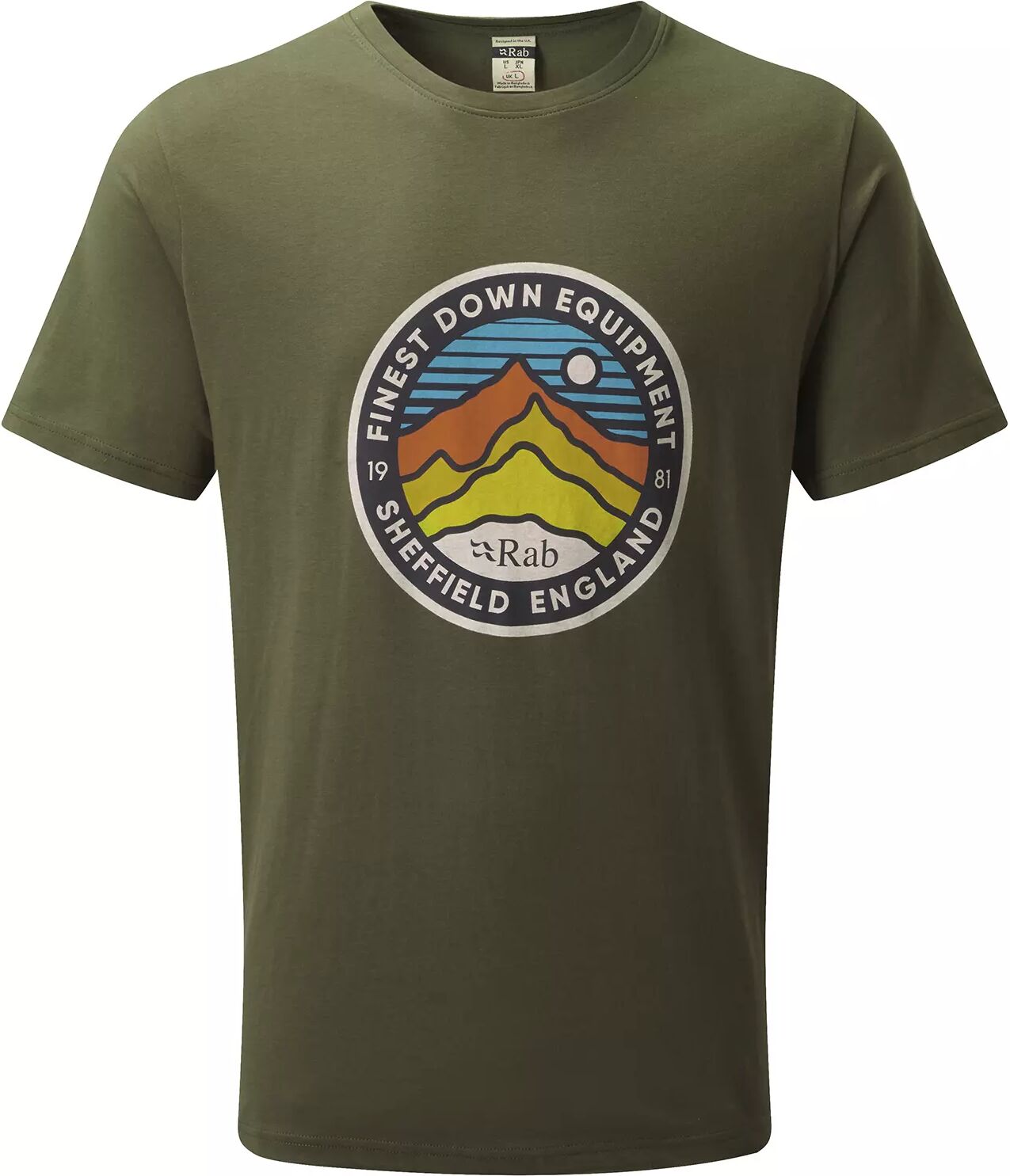 Rab Stance 3 Peaks - T-skjorte - Army - XL