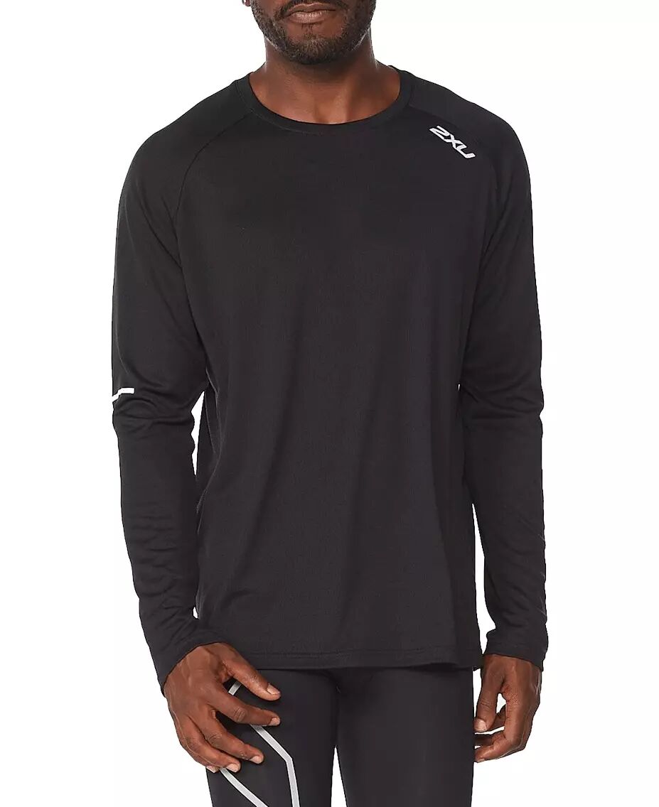 2XU Aero L/S - Trøye - Black/Silver Reflective - L