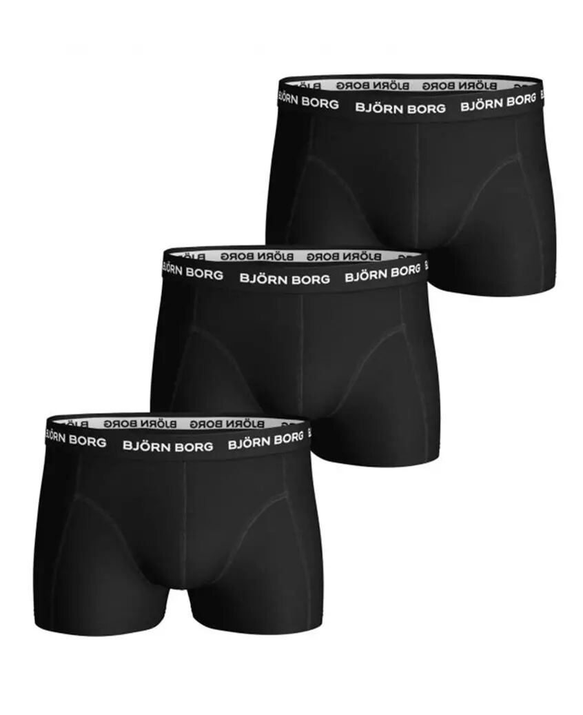 Björn Borg Sammy Solid 3pack - Boxershorts - Svart - S