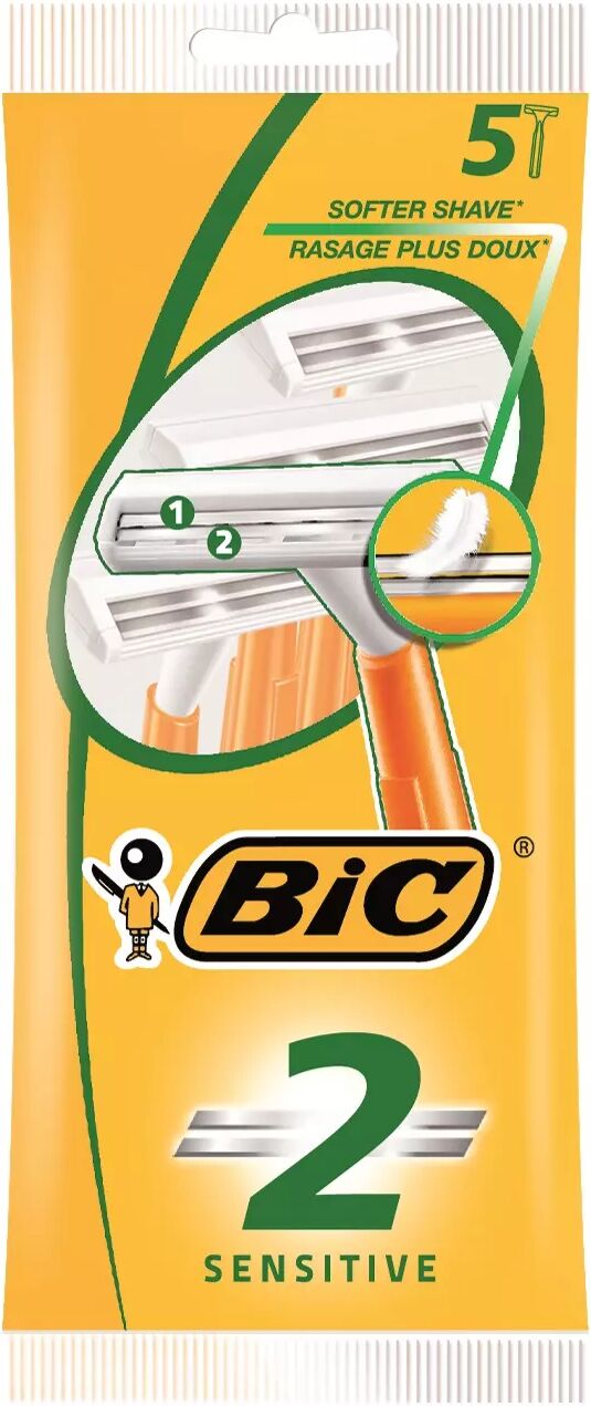 BIC 2 SENS 5-Pack - Barberhøvler