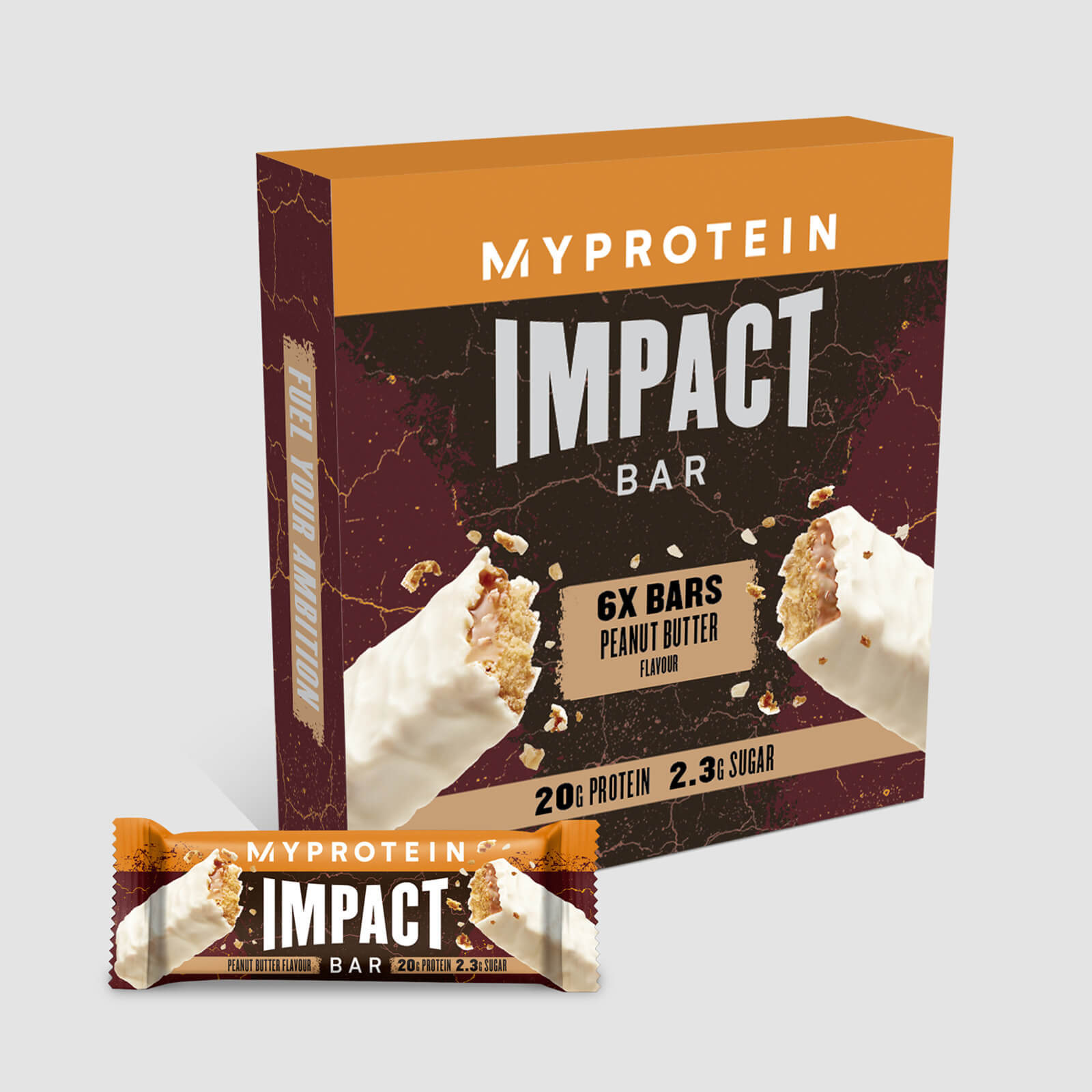 Myprotein Impact proteinbar - 6Bars - Peanøttsmør
