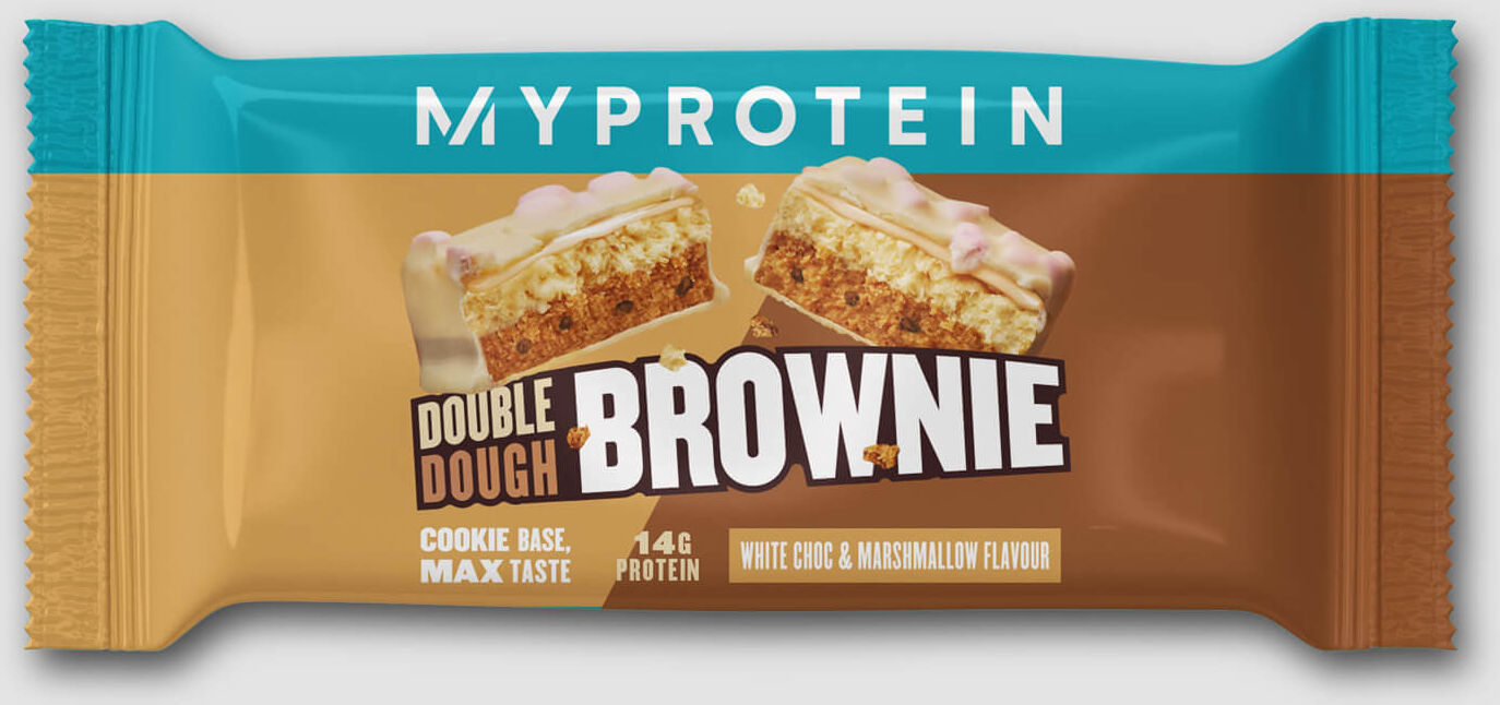 Myprotein Double Dough Brownie (prøve) - White Chocolate and Marshmallow