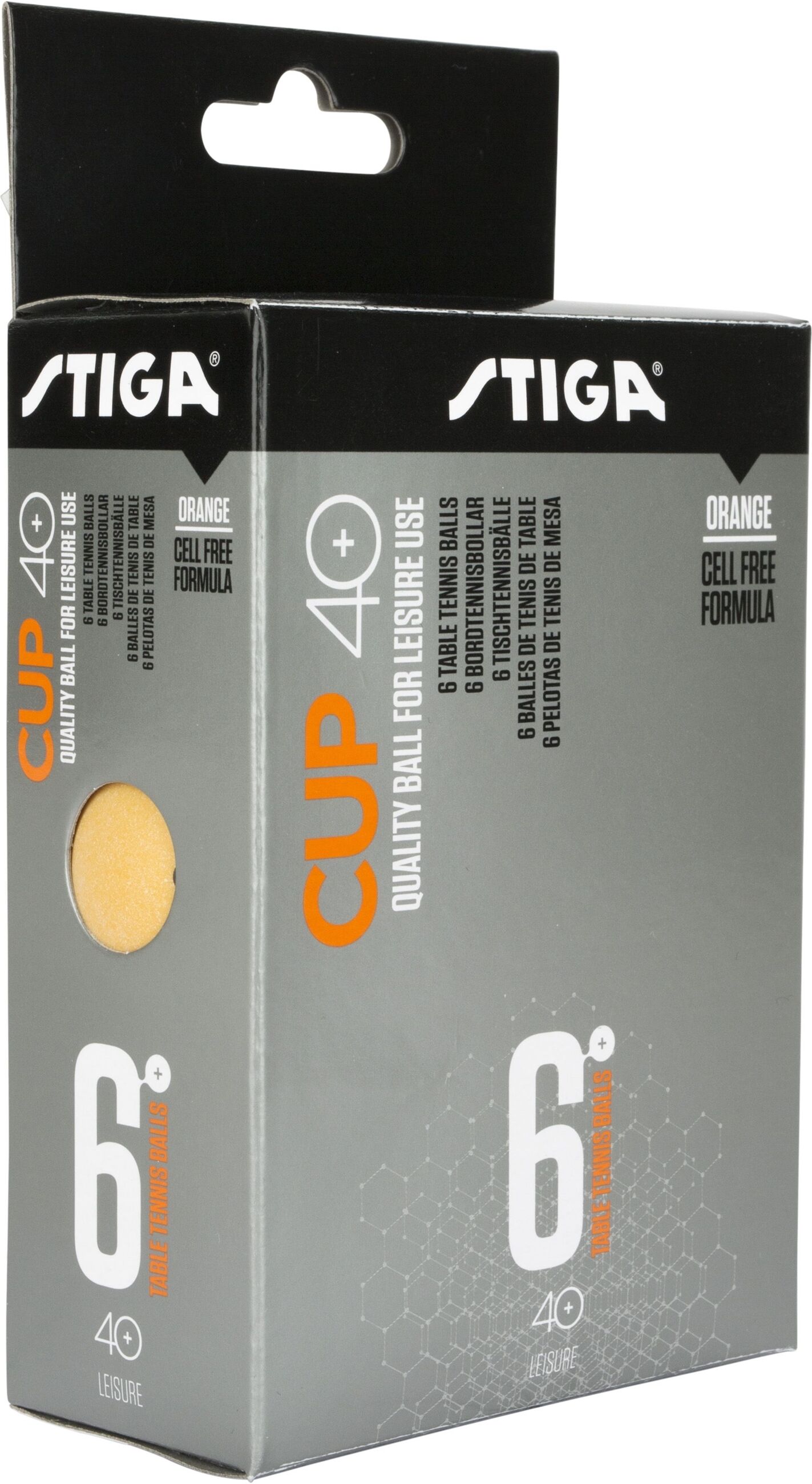 Stiga Cup Ball Orange 6 baller