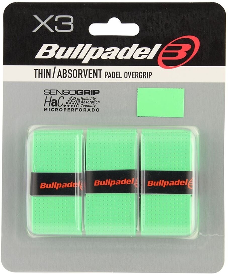 Bullpadel Thin/Absorbent Overgrip 3-pack Green