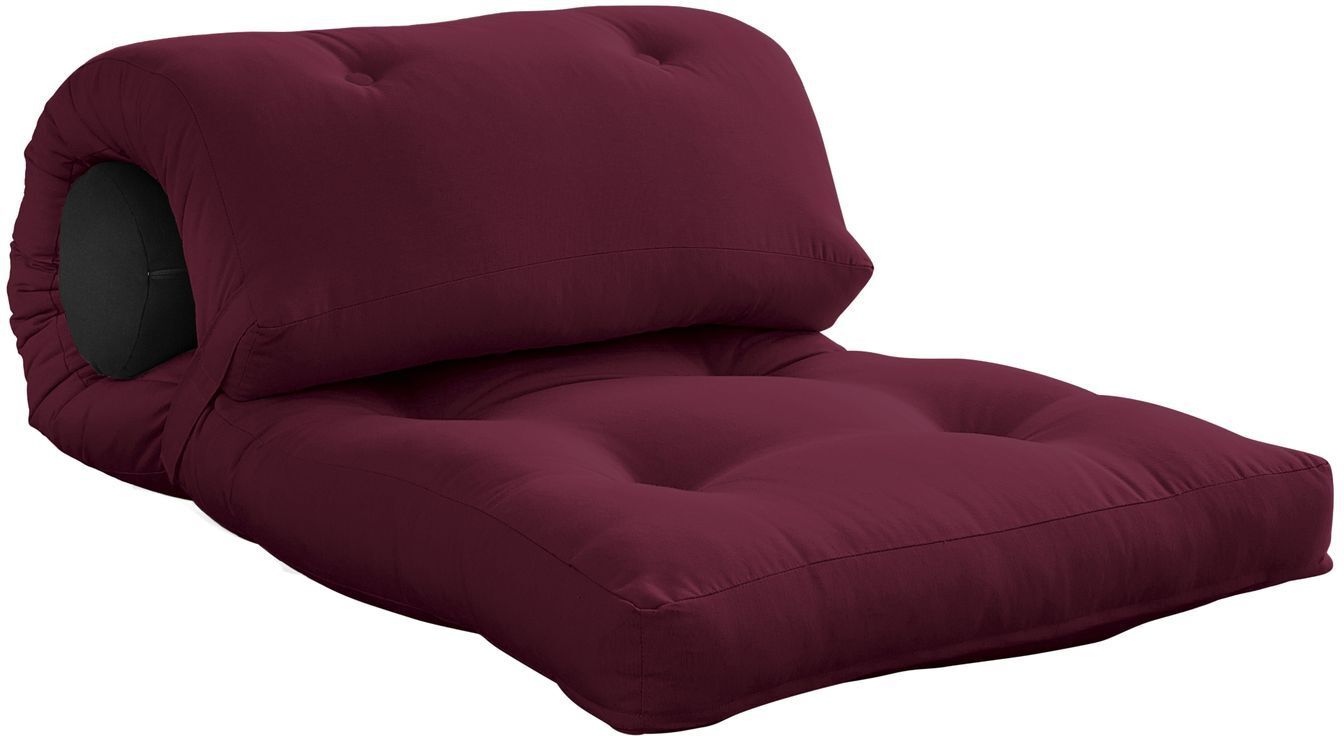 Karup Design Wrap Futon, Mørkegrå/Bordeaux   Unoliving