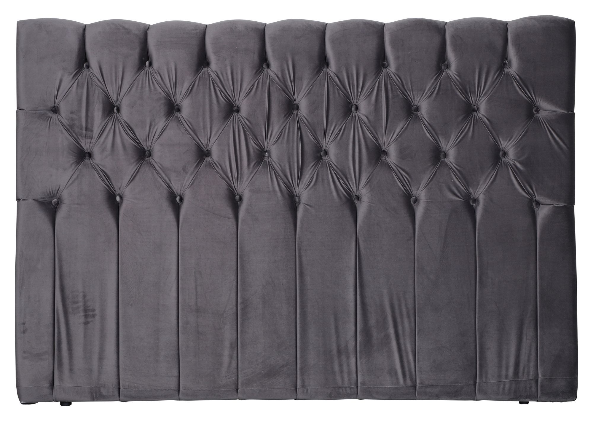 Venture Design Särna sengegavl, Mørkegrå velour, B:160   Unoliving