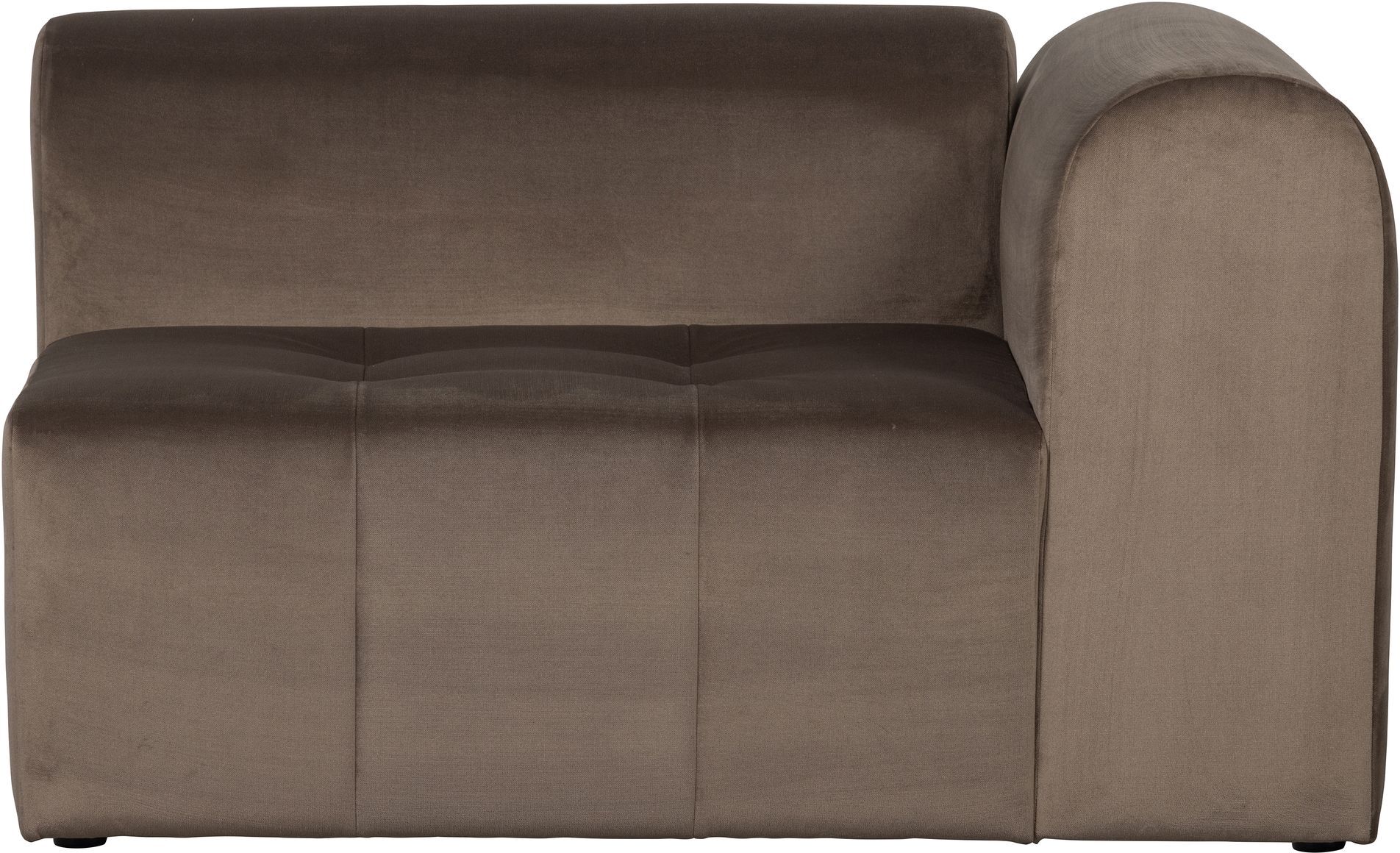 BePureHome Caleidoscoop Sofamodul m. høyrevendt armlen, Taupe velour   Unoliving