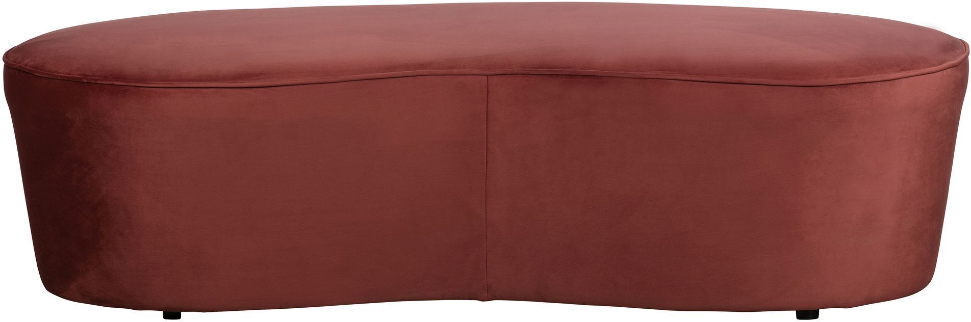 BePureHome Macaroni Liten Sofa/Puff - Chestnut Velour   Unoliving