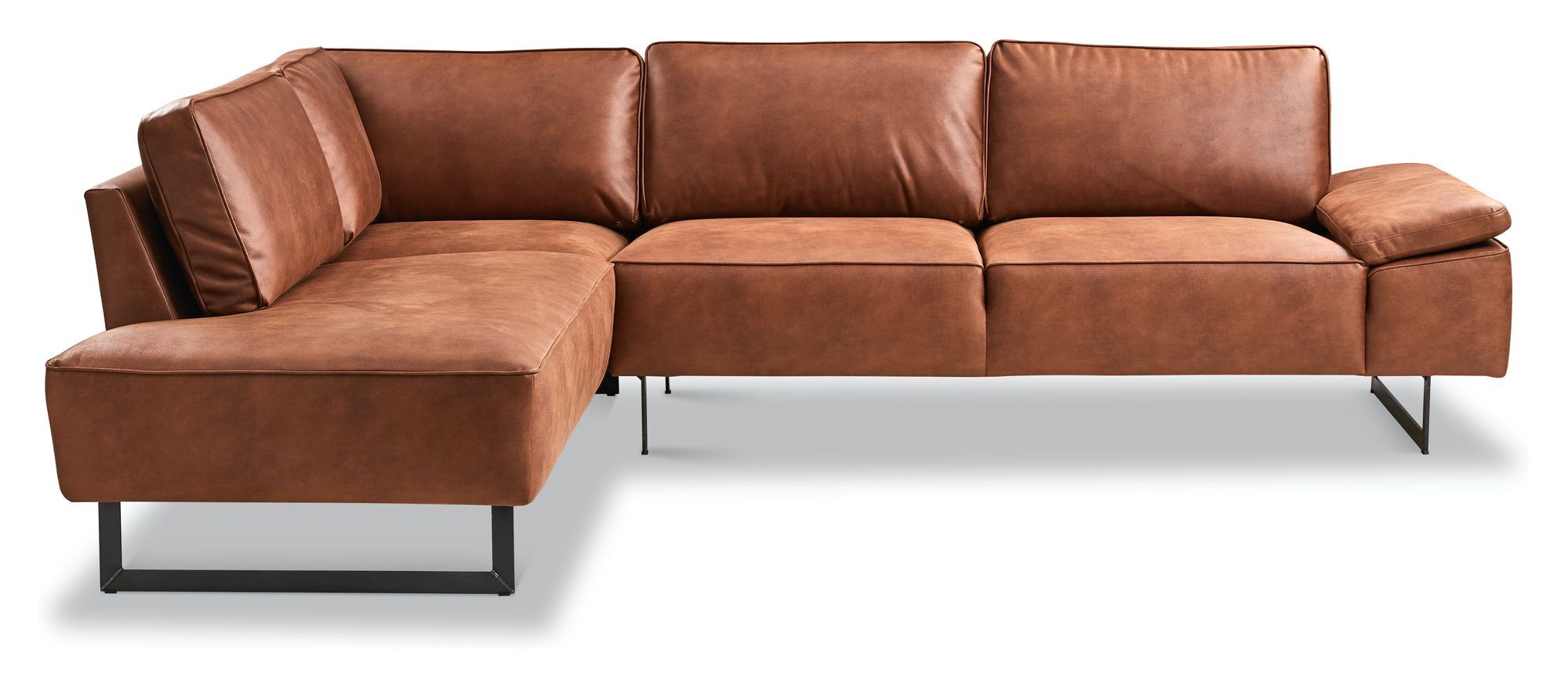 Bovento Greven 2,5-pers. Sofa open-end venstre, Cognac   Unoliving