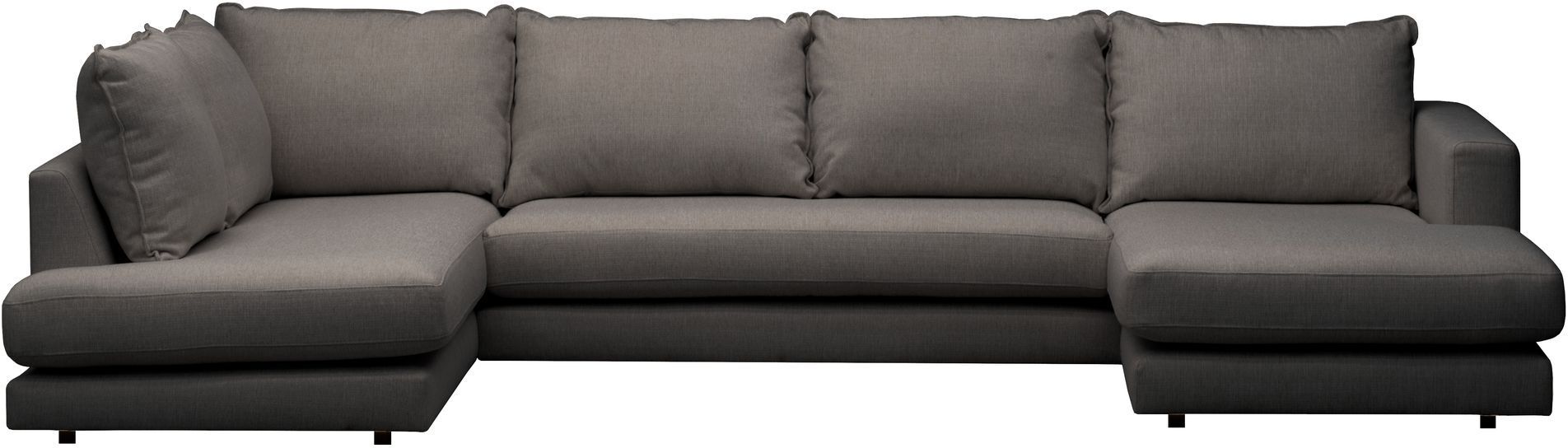 Juvila PARIS U-sofa, open end venstre, Antracit   Unoliving