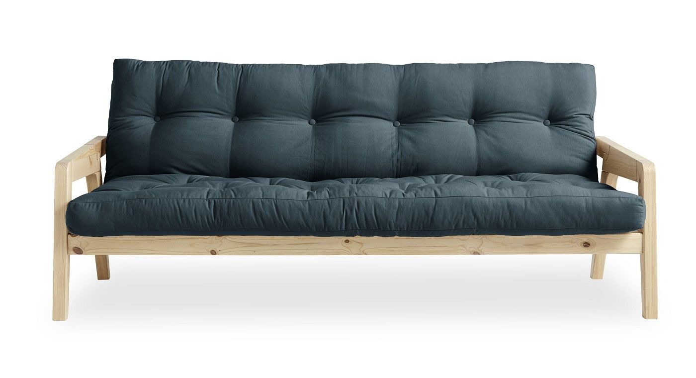 Karup Design GRAB Sovesofa 130x200 - Natur/Petrol blue   Unoliving