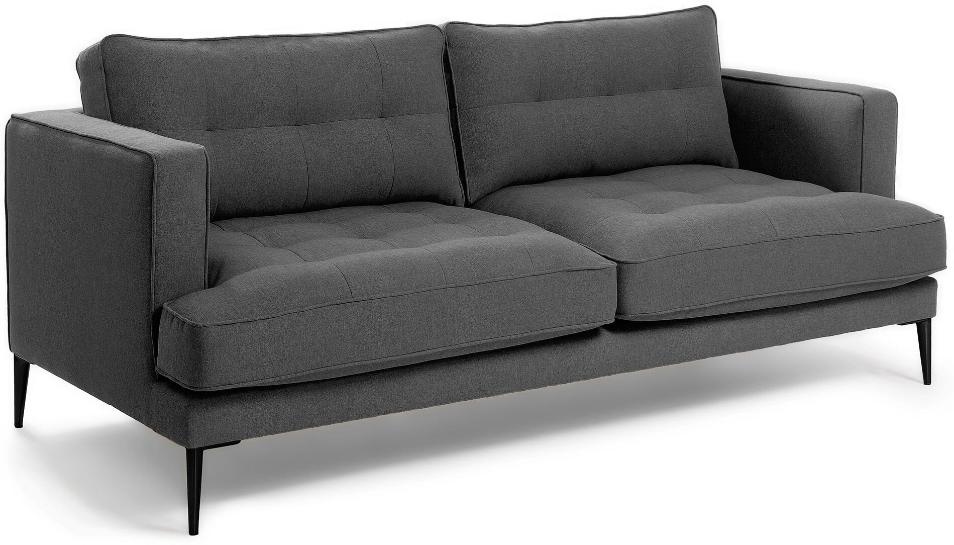 Kave Home - Vinny 3-pers Sofa - Mørk grå   Unoliving