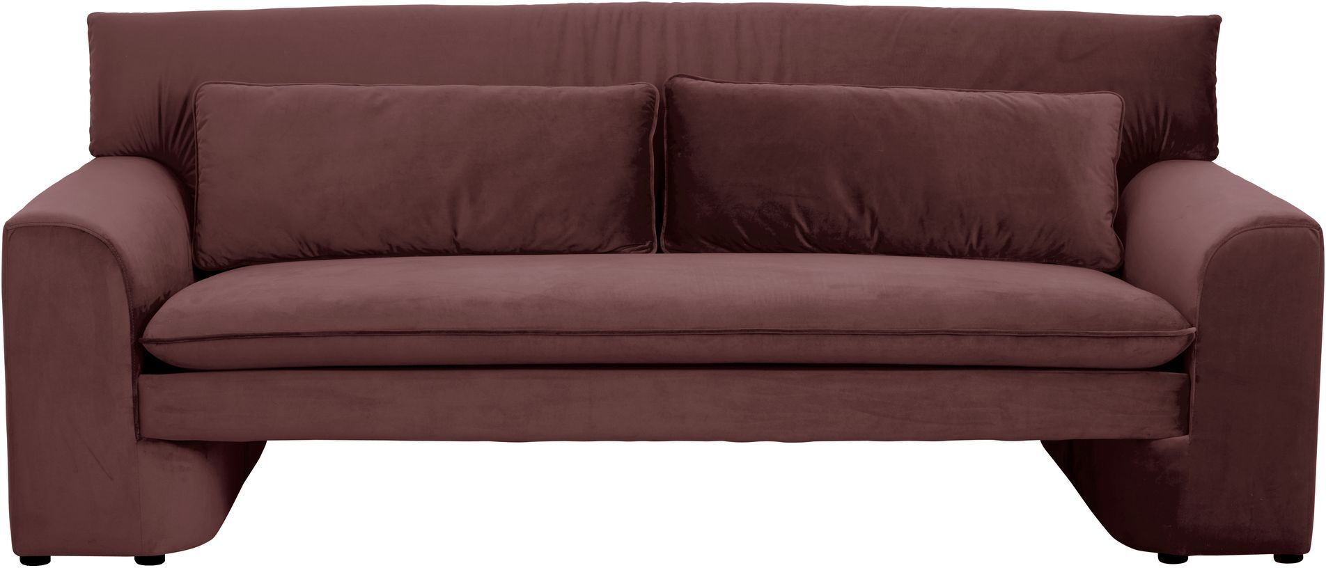 Nordal GEO 2-pers. Sofa - Burgunder Velour   Unoliving