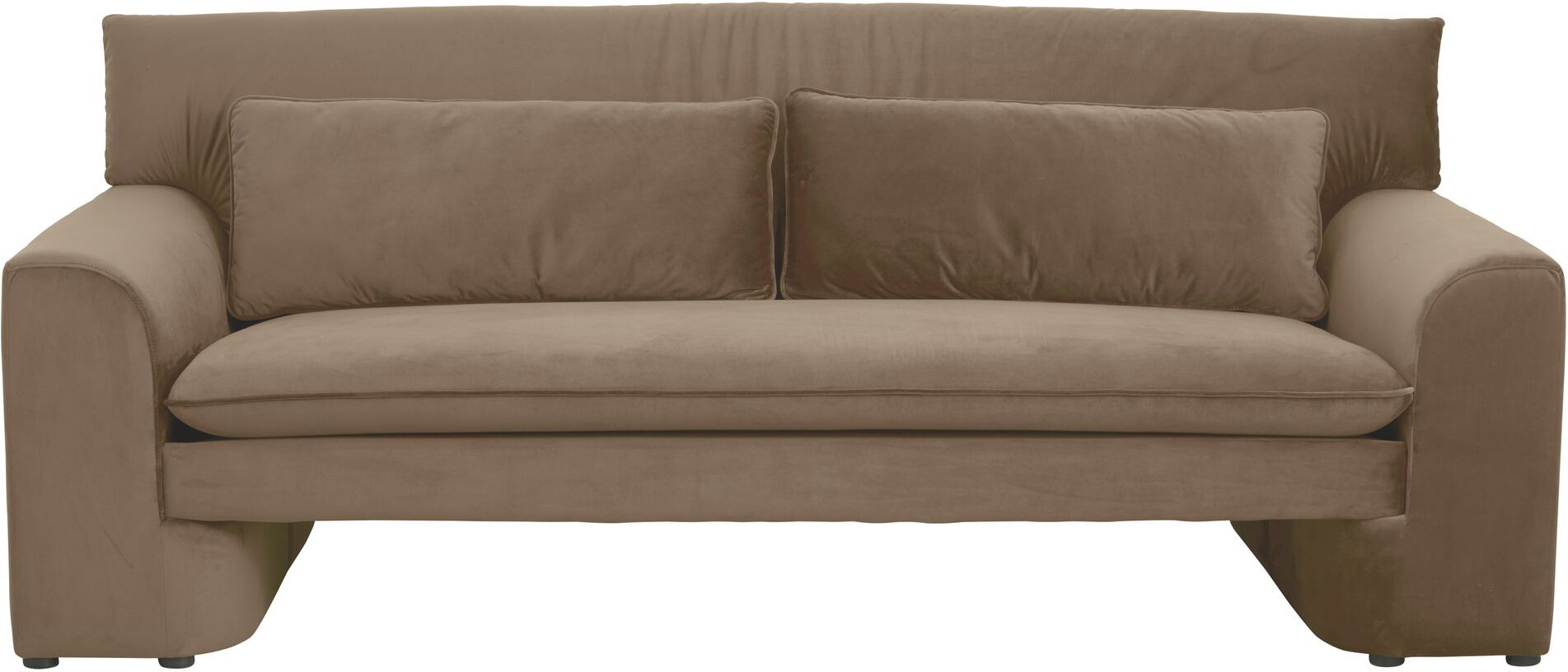 Nordal GEO 2-pers. Sofa - Lysebrun Velour   Unoliving