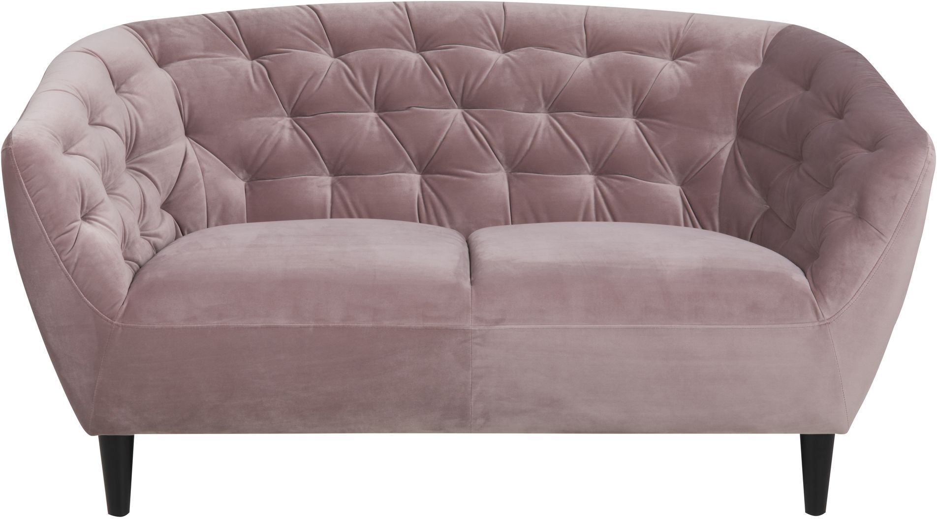 Actona Ria 2-pers. Sofa, Dusty rose velour   Unoliving