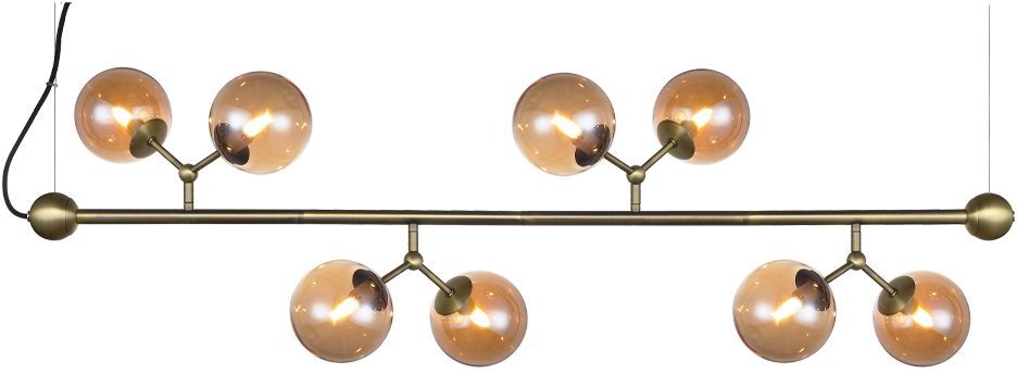 Halo Design ATOM Bordlampe Oxid med 8 glass 8XG9   Unoliving