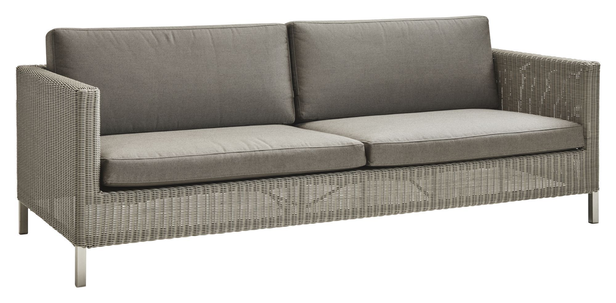 Cane-line Connect 3-pers. sofa putesett, Taupe   Unoliving