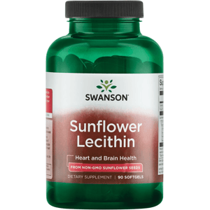 Swanson Solsikkegelittin 1200 mg Non-GMO Softgels Swanson Solsikkegelittin 1200 mg Non-GMO Softgels