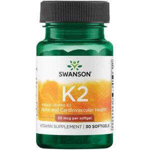 Swanson Naturlig Vitamin K2 50mcg - Bein- & Hjertesundhet Swanson Naturlig Vitamin K2 50mcg - Bein- & Hjertesundhet