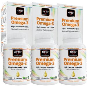 DNS 3-Pack Premium Omega-3 High Epa + Dha - 3 X 60 Kapsler DNS 3-Pack Premium Omega-3 High Epa + Dha - 3 X 60 Kapsler