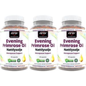 DNS 3-Pack Evening Primrose Oil (Nattlysolje) - 3 X 60 Kapsler DNS 3-Pack Evening Primrose Oil (Nattlysolje) - 3 X 60 Kapsler