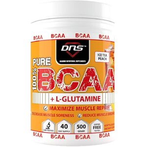 DNS Bcaa + L-Glutamin 500 Gram Ice Tea Peach DNS Bcaa + L-Glutamin 500 Gram Ice Tea Peach