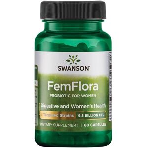 Swanson FemFlora Probiotika for Kvinner - Støtter Fordøyelse og Vaginal Helse Swanson FemFlora Probiotika for Kvinner - Støtter Fordøyelse og Vaginal Helse