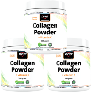 DNS 3-Pack Collagen Powder Orange + Vitamin-C - 300g DNS 3-Pack Collagen Powder Orange + Vitamin-C - 300g