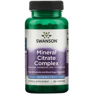 Swanson Mineral Citrate Kompleks - Kalsium Magnesium Sink Kalium Swanson Mineral Citrate Kompleks - Kalsium Magnesium Sink Kalium