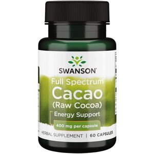 Swanson Full Spectrum Cacao - 400mg Kapsler - Energiboost Swanson Full Spectrum Cacao - 400mg Kapsler - Energiboost