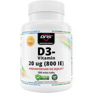 DNS D3-Vitamin 20µg - 100 Tabs DNS D3-Vitamin 20µg - 100 Tabs
