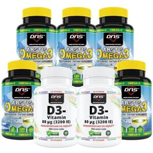 DNS Omega-3 Og Vitamin D3 Pakken - 200 Dagers Forbruk! DNS Omega-3 Og Vitamin D3 Pakken - 200 Dagers Forbruk!