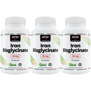 DNS 3-Pack Iron Bisglycinate 20 Mg - 90 Kapsler DNS 3-Pack Iron Bisglycinate 20 Mg - 90 Kapsler