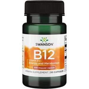Swanson Vitamin B12 Cyanocobalamin 500 mcg - Vitaminer Swanson Vitamin B12 Cyanocobalamin 500 mcg - Vitaminer