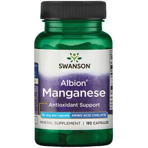 Swanson Albion Mangan Chelat 10 mg - 180 Kapsler Swanson Albion Mangan Chelat 10 mg - 180 Kapsler