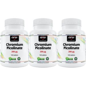 DNS 3-Pack Chromium Picolinate Blood Sugar Support - 3 X 120 Tabletter DNS 3-Pack Chromium Picolinate Blood Sugar Support - 3 X 120 Tabletter