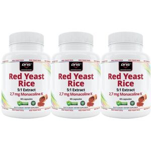 DNS 3-Pack Red Yeast - Rødgjæret Ris - 3 X 60 Kapsler DNS 3-Pack Red Yeast - Rødgjæret Ris - 3 X 60 Kapsler