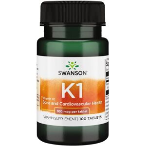 Swanson Vitamin K1 100mcg Tabletter - Kosttilskudd Swanson Vitamin K1 100mcg Tabletter - Kosttilskudd